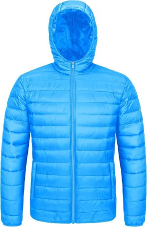 MAGCOMSEN Men's Lightweight Puffer Jacket Hooded Full Zip Water-Resistant Quilted Lined Winter Coats