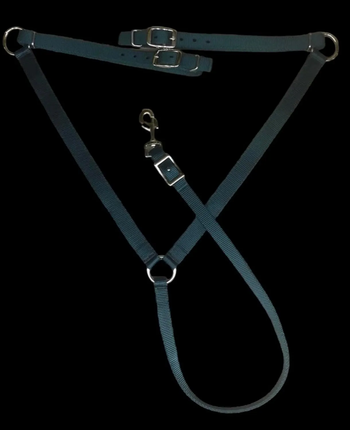 Majestic Ally Nylon Padded Breast Collar for Horses (Hunter Green, Full)