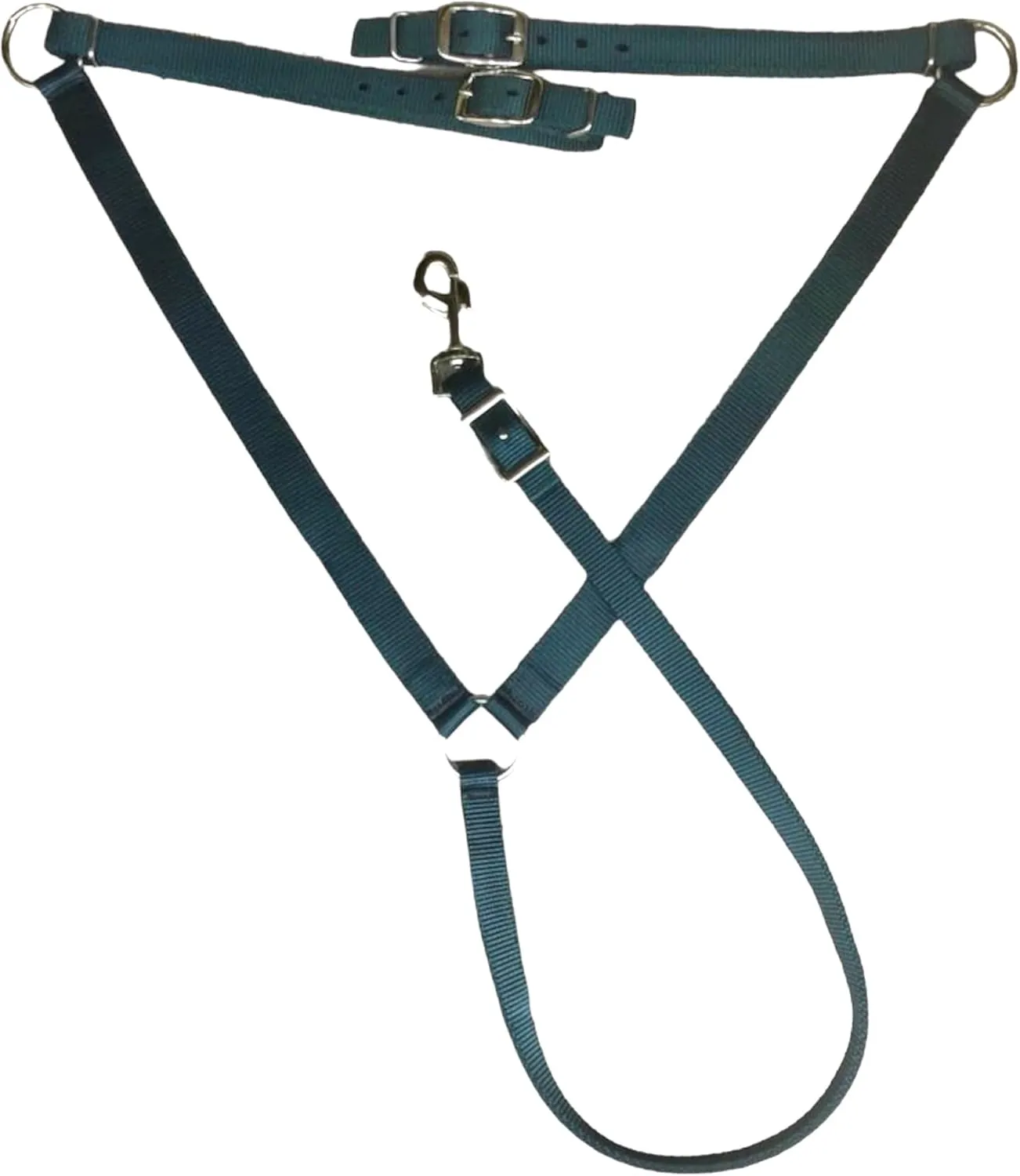 Majestic Ally Nylon Padded Breast Collar for Horses (Hunter Green, Full)