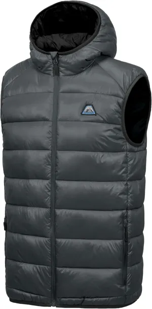 Mapamyumco Men’s Lightweight Puffer Vest with Hood, Water-Resistant Sleeveless Jacket for Hiking Ski