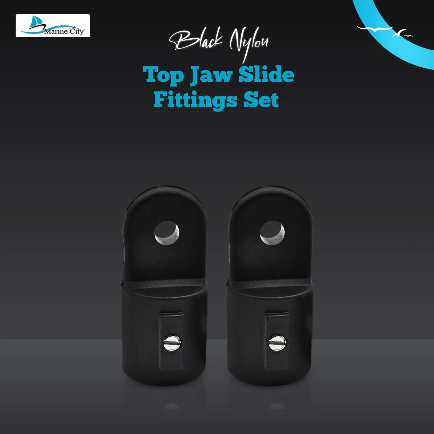 MARINE CITY Bimini Top Deck Hinges –Corrosion & Water-Resistant, Ideal for Boats, Yachts, Ships, RVs