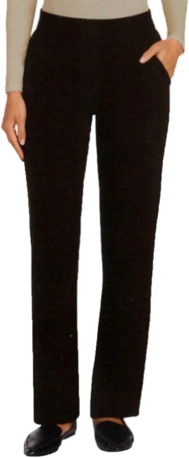 Matty M Women's Pull On Straight Leg Office Pants