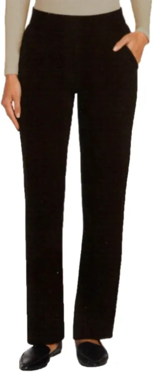 Matty M Women's Pull On Straight Leg Office Pants