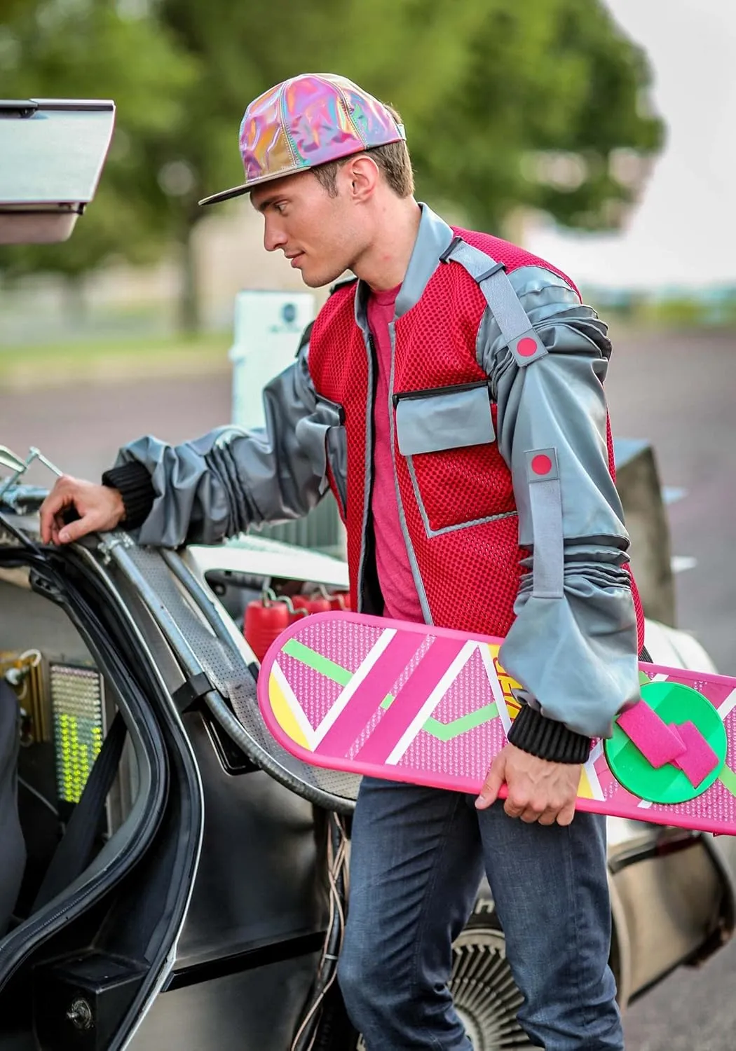 Men's Back to the Future Jacket Authentic Marty McFly Adult Costume Jacket