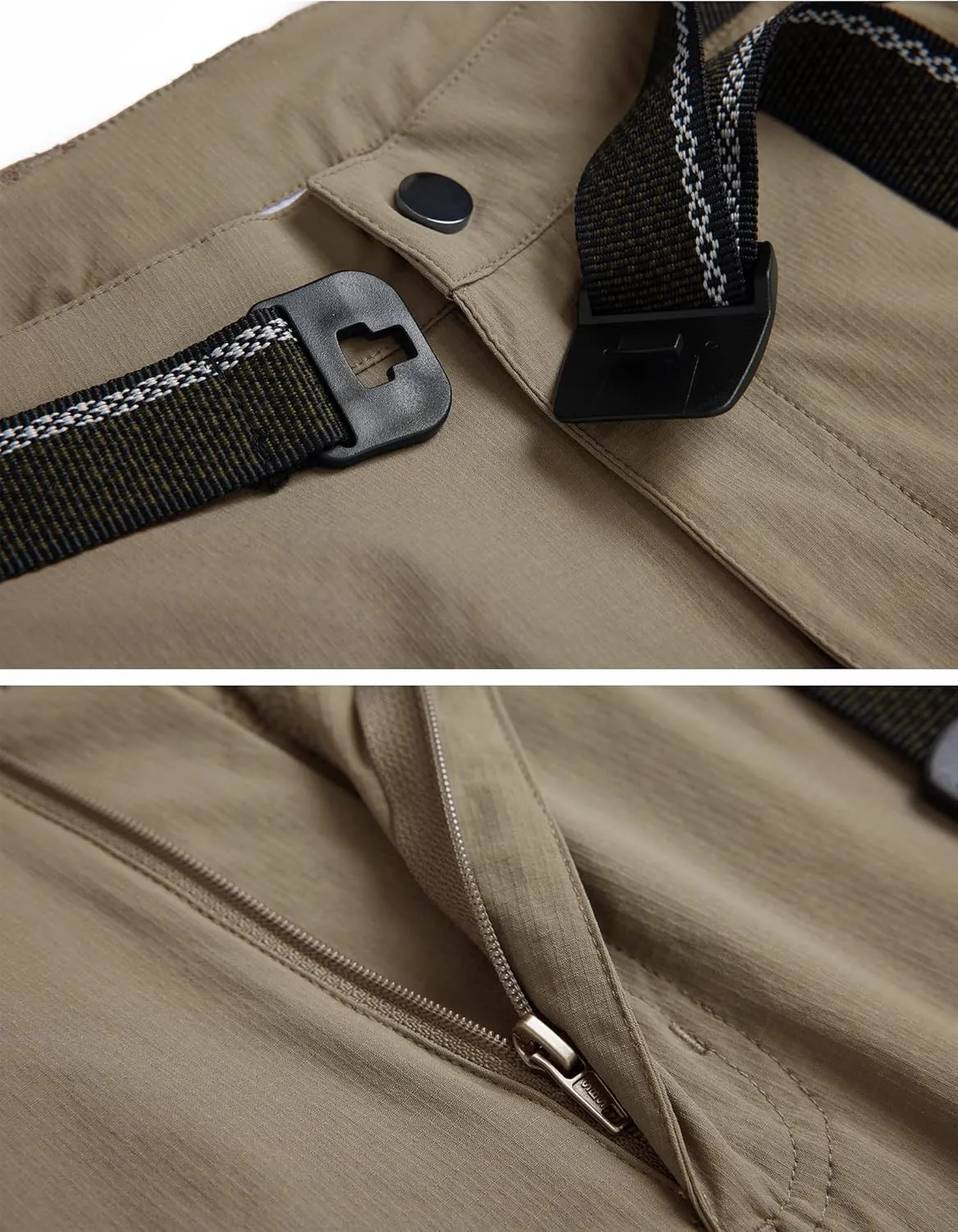 Men's Hiking Cargo Pants Quick-Dry Outdoor Water Resistant Lightweight Mountain Breathable Zipper Pocket Work Pants