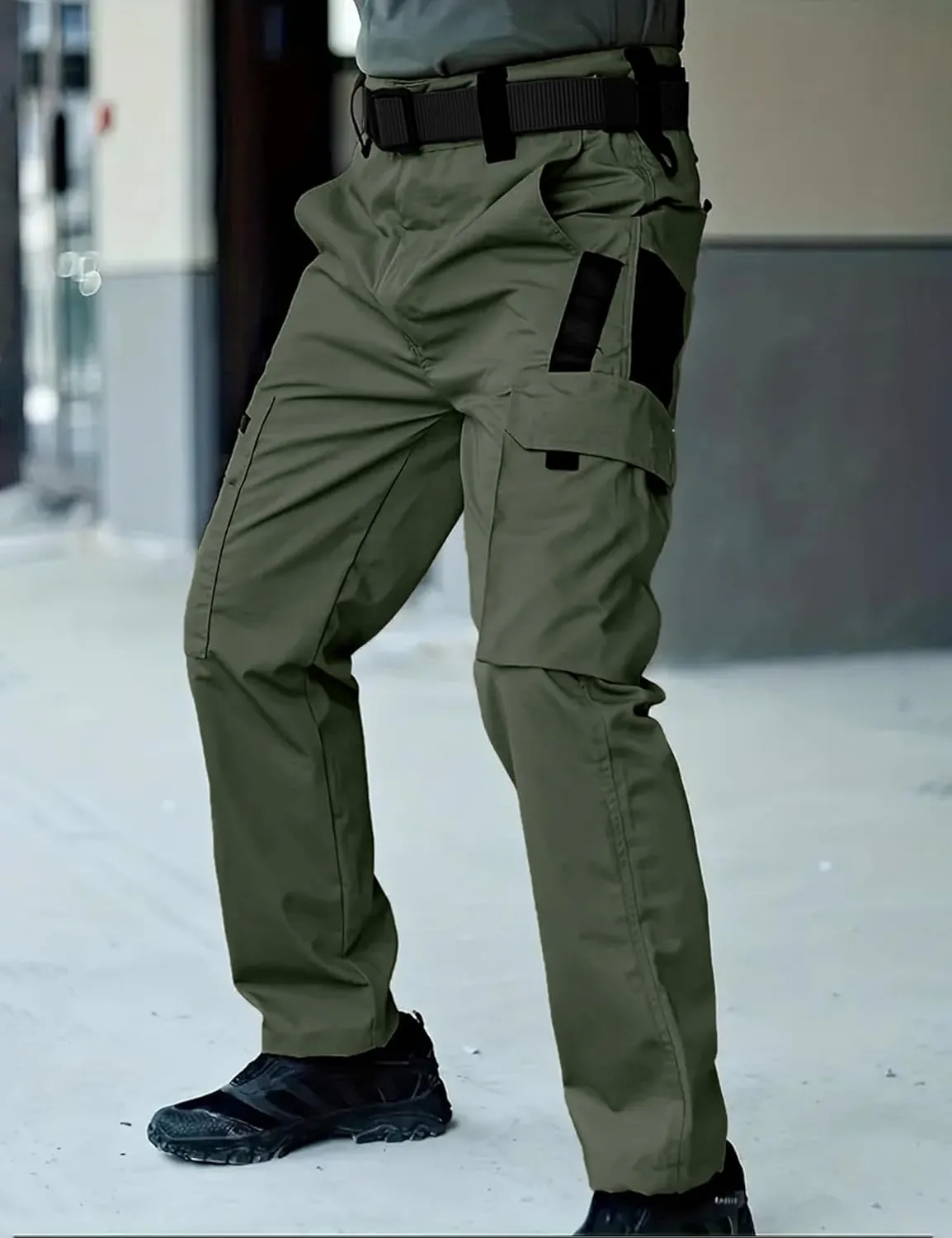 Men's Hiking Tactical Pants Lightweight Work Cargo Pants Waterproof Outdoor Trousers Pants for Men