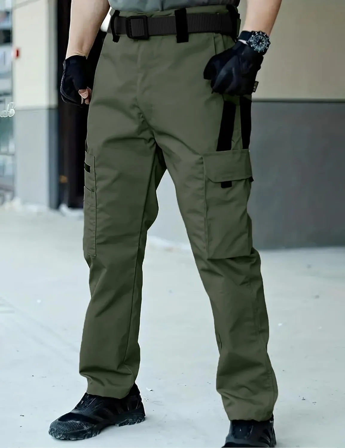 Men's Hiking Tactical Pants Lightweight Work Cargo Pants Waterproof Outdoor Trousers Pants for Men