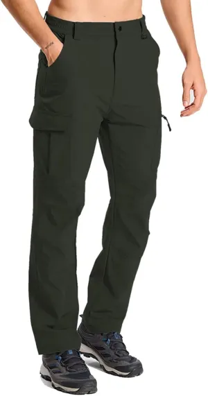 Mens Lightweight Hiking Cargo Pants Quick Dry Waterproof Travel Fishing Climbing Outdoor Tactical Work Pants for Men