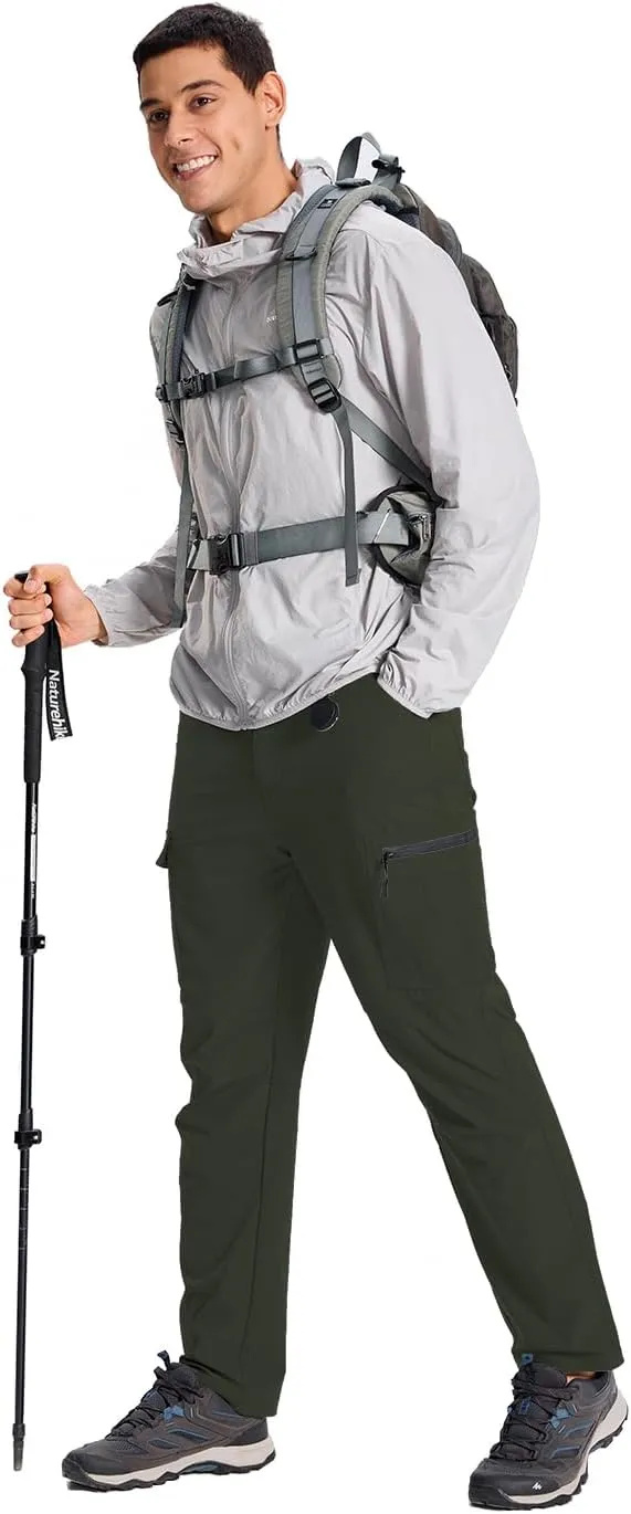 Mens Lightweight Hiking Cargo Pants Quick Dry Waterproof Travel Fishing Climbing Outdoor Tactical Work Pants for Men