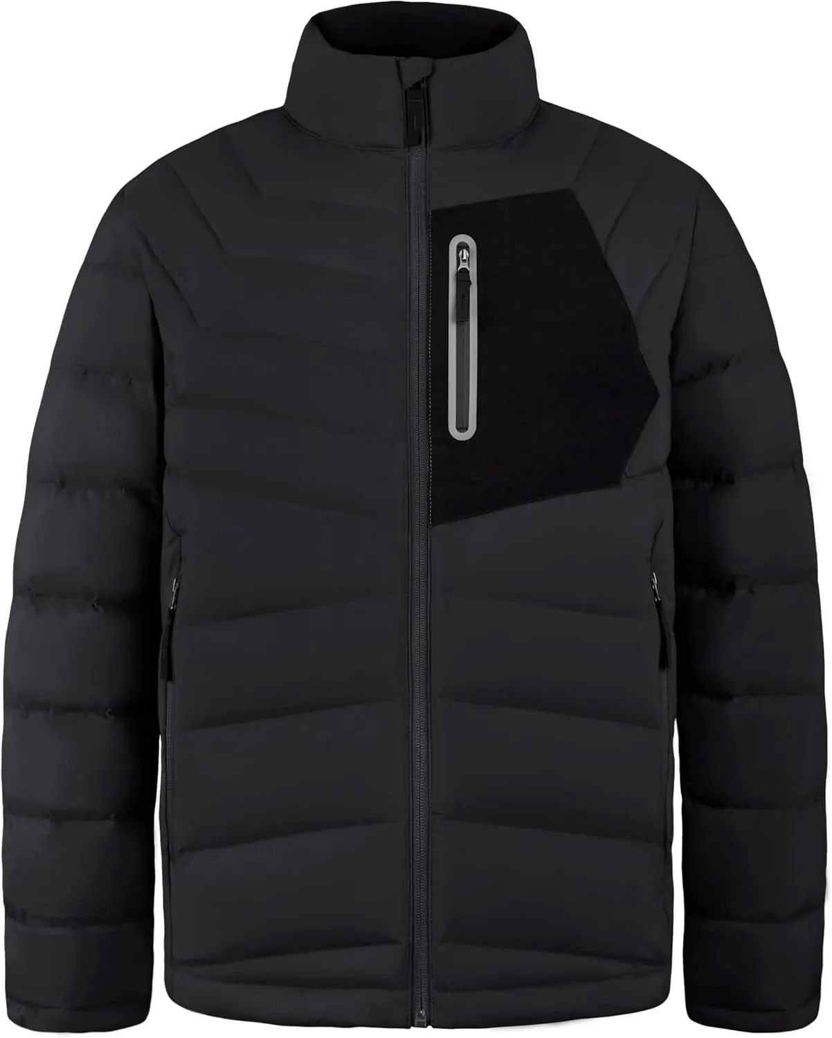 Men's Lightweight Puffer Jacket Insulated Water-Resistant Outdoor Winter Down Jacket for Men