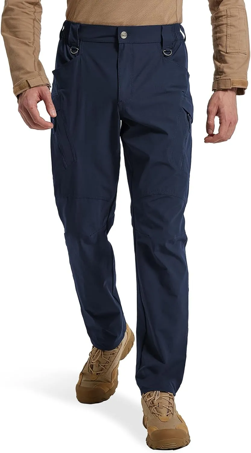 Men's Quick Dry Tactical Pants Water Resistant Cargo Pants Stretch Lightweight Outdoor Work Hiking Pants