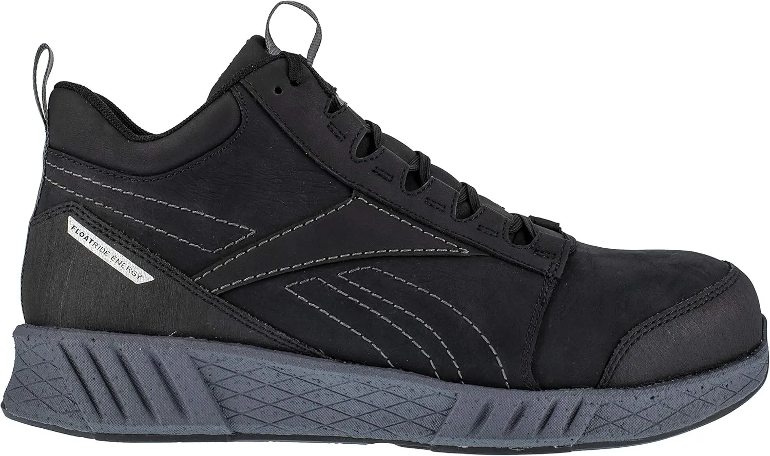 Men's Rb4302 Fusion Formidable Safety Composite Toe Athletic Work Mid Cut Shoe Black and Grey Industrial & Construction Boot