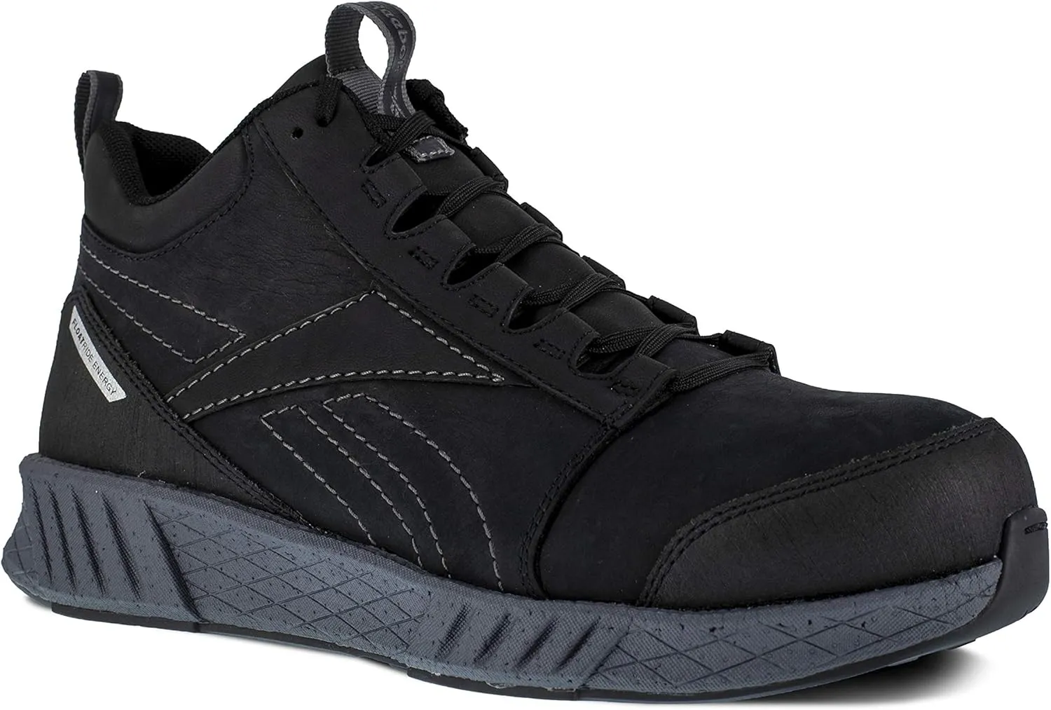 Men's Rb4302 Fusion Formidable Safety Composite Toe Athletic Work Mid Cut Shoe Black and Grey Industrial & Construction Boot