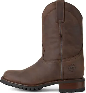 Men's Track Sole Leather Roper Boot Style 1000