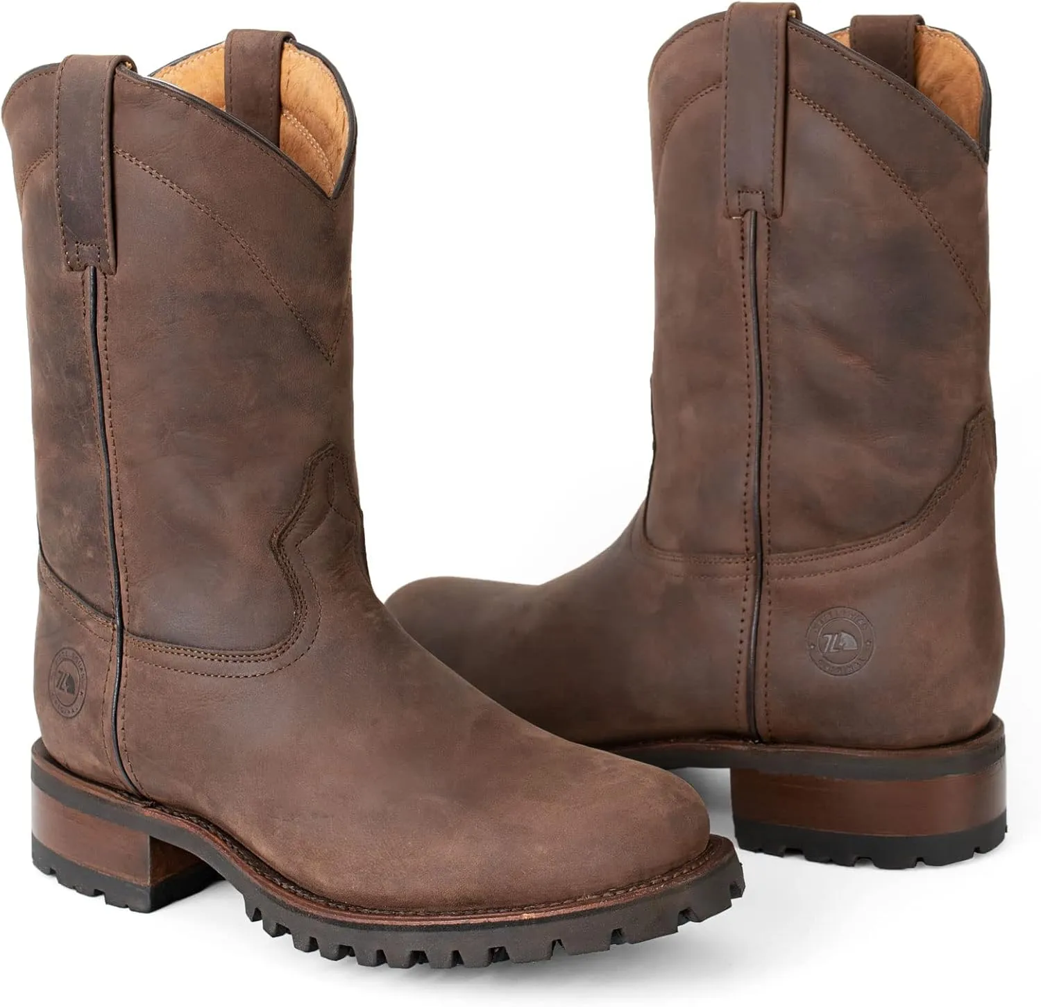 Men's Track Sole Leather Roper Boot Style 1000
