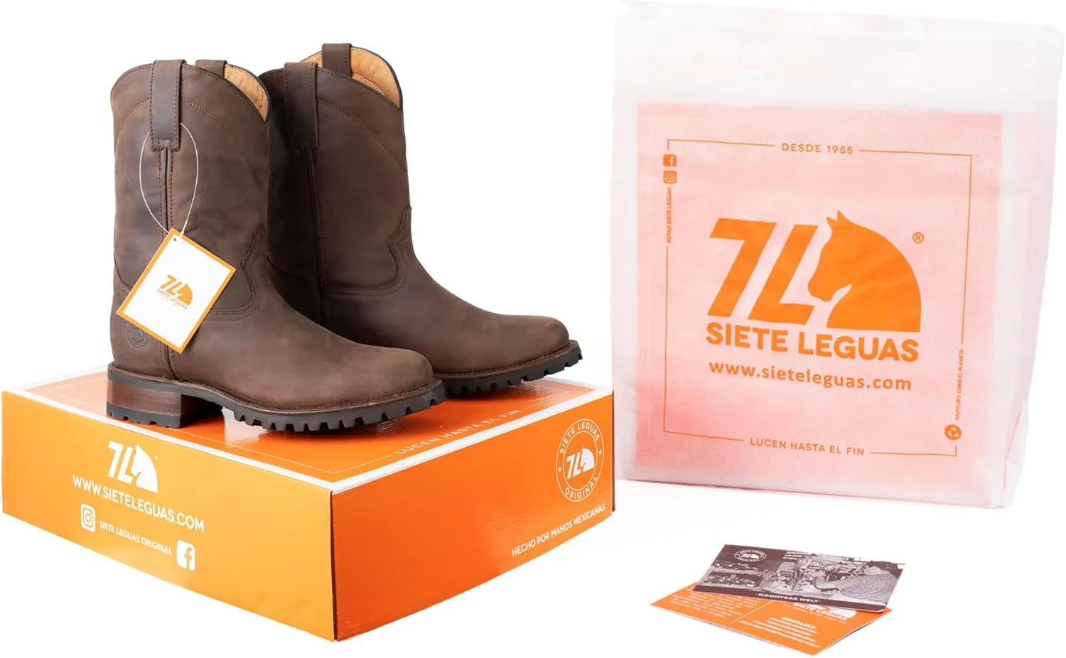 Men's Track Sole Leather Roper Boot Style 1000