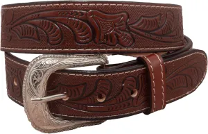 Men's Western Belt Cowboy Belt for Texas Men Country Style Fajas Vaqueras para Hombre Genuine Leather