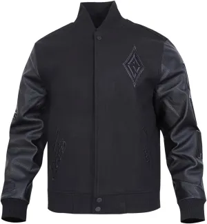 Mens WNBA Classic Triple Black Varsity Jacket