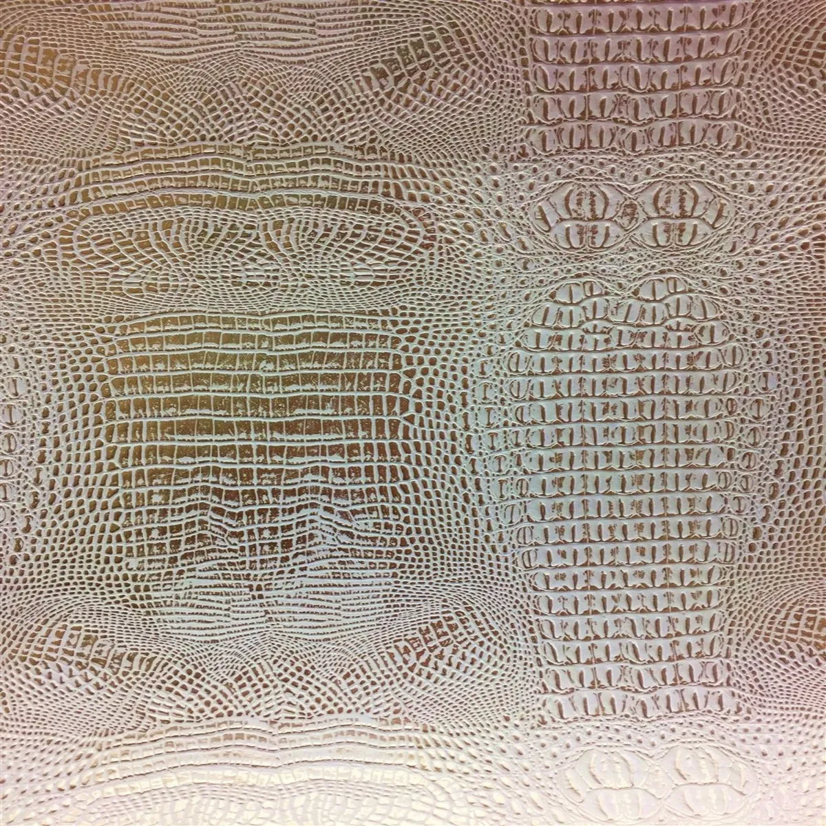 Metallic Faux Gator Vinyl Fabric