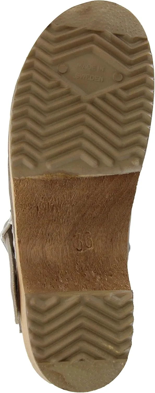 MIA Shoes Alma Womens Leather Clogs with Heels