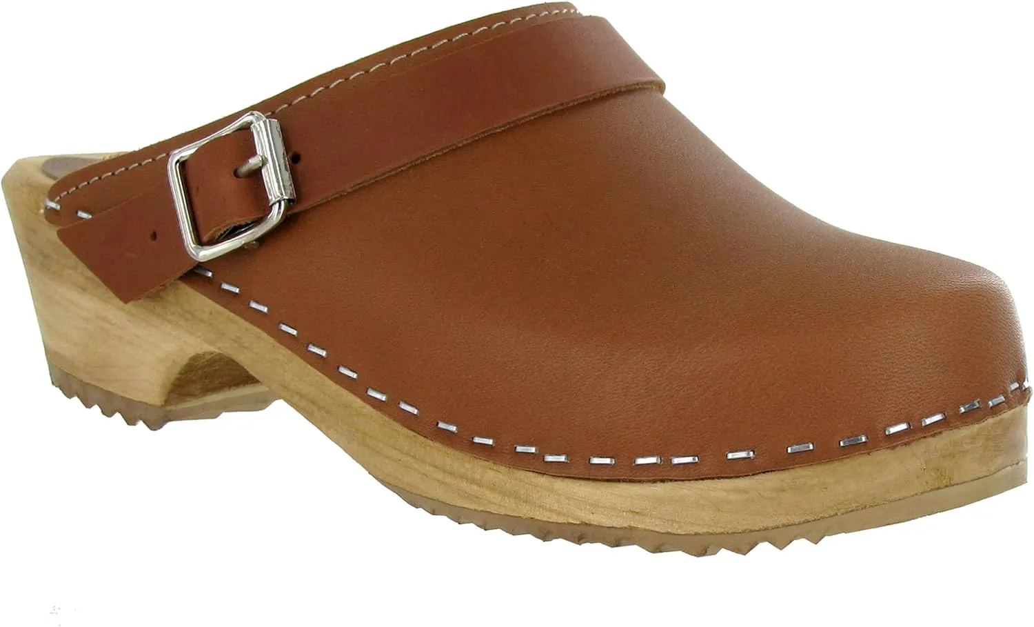 MIA Shoes Alma Womens Leather Clogs with Heels