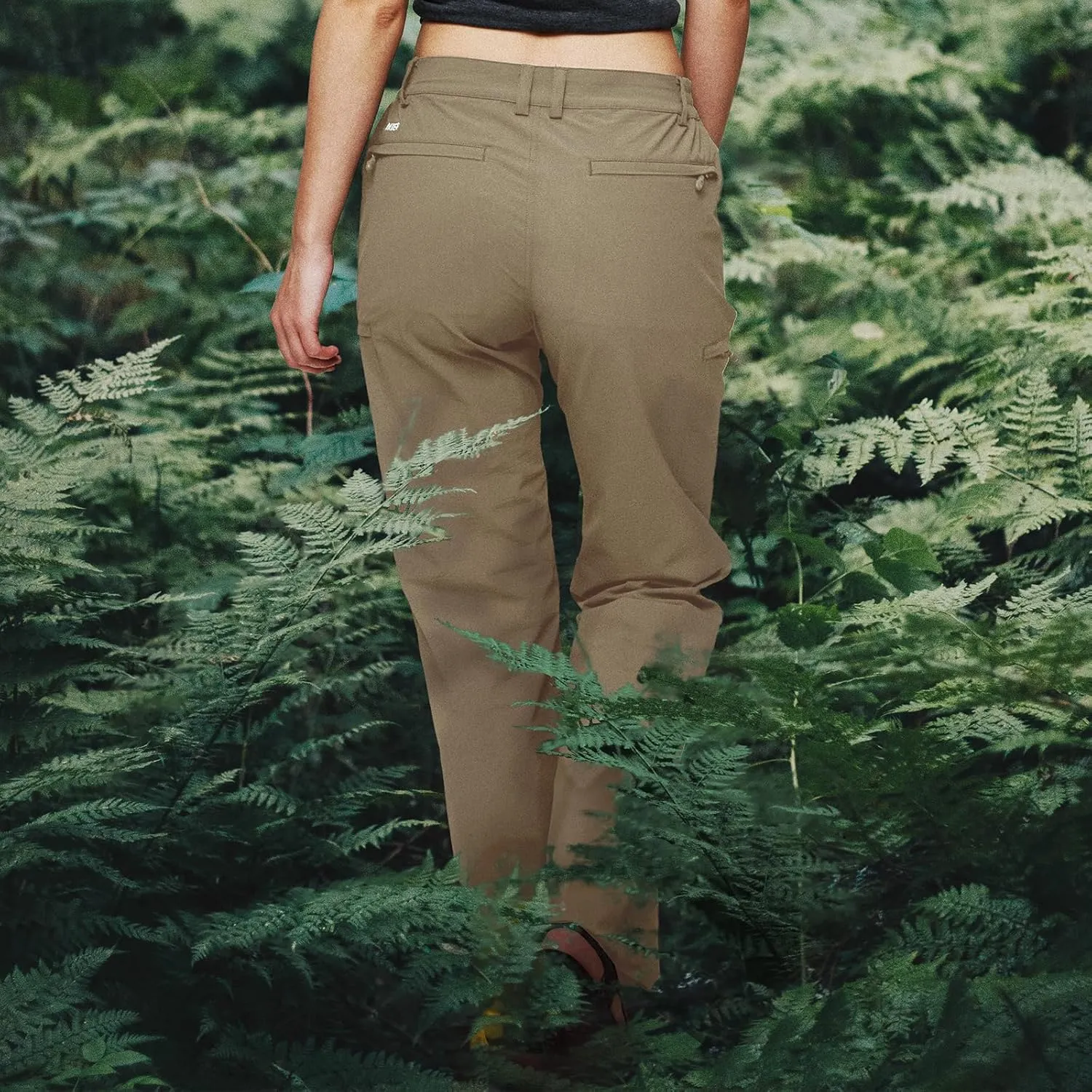 MIER Women's Quick Dry Cargo Pants Lightweight Tactical Hiking Pants with 6 Pockets, Stretchy and Water-Resistant