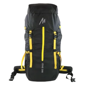 Mike Adventure 60L Trekking Backpack - Black and Yellow