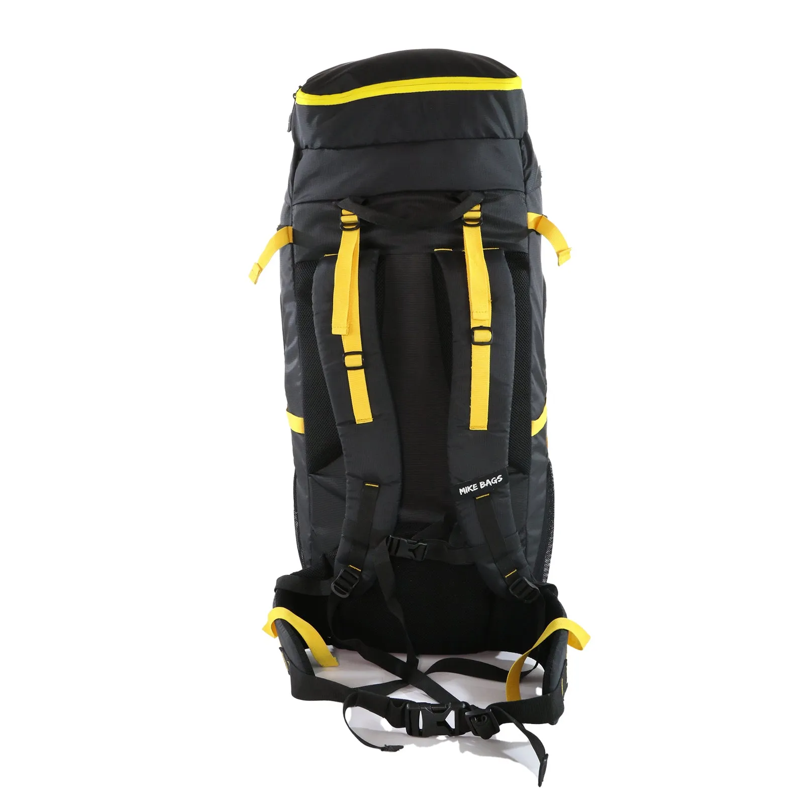 Mike Adventure 60L Trekking Backpack - Black and Yellow