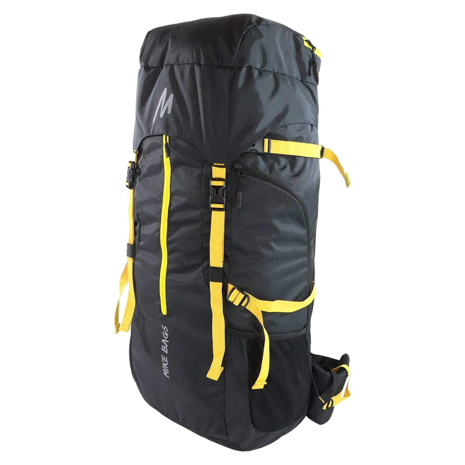 Mike Adventure 60L Trekking Backpack - Black and Yellow