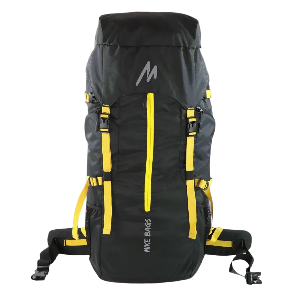 Mike Adventure 60L Trekking Backpack - Black and Yellow