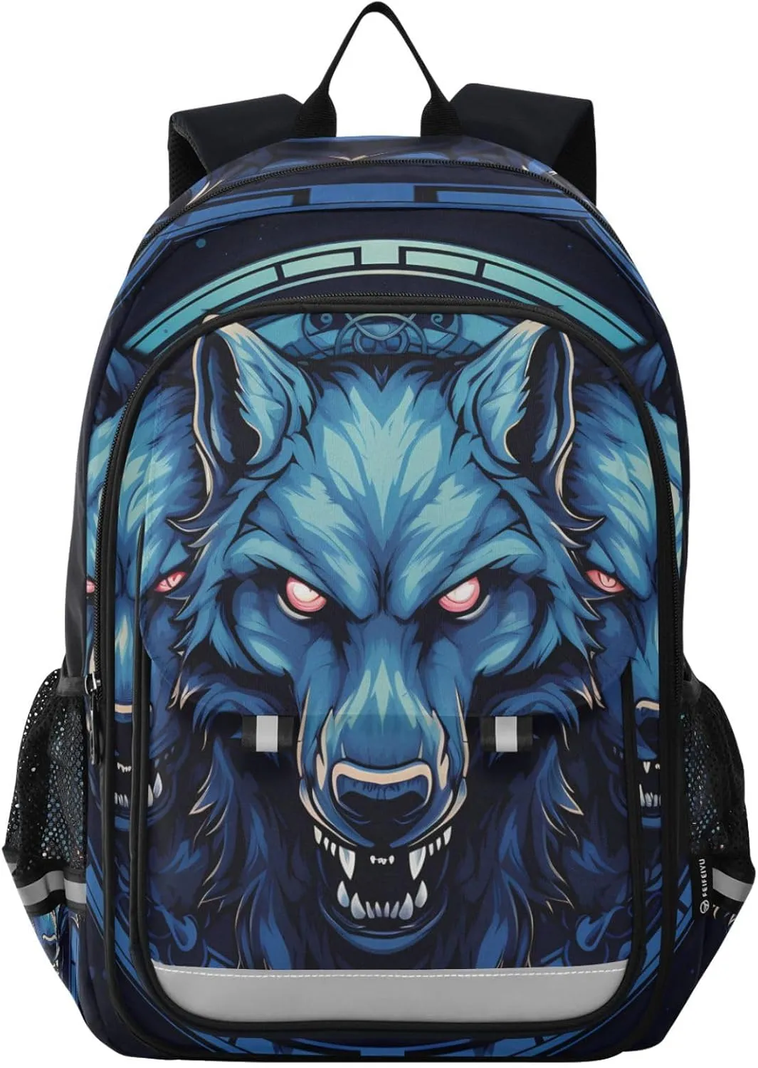 MNSRUU Backpack for School Wolf Laptop Backpack Womens Travel Backpack Mens Casual Daypack Backpack Fits 15.6 Inch Laptop Waterproof