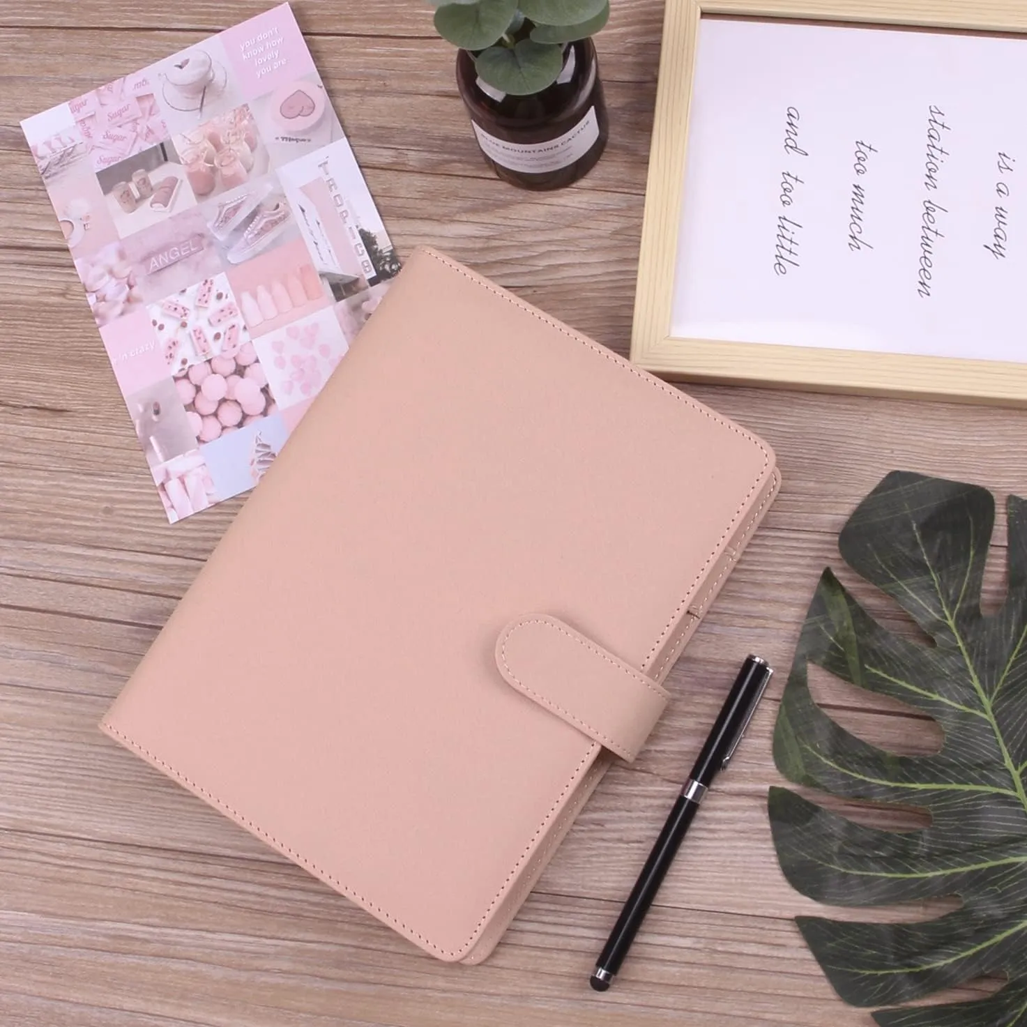 Money Saving Binder, Savings Challenges Book with for Cash Envelopes, 12pcs Zipper Envelopes A5 Budget Binder, Budget Planner for Managing Budgets and Saving Money (Pink-9.2IN)