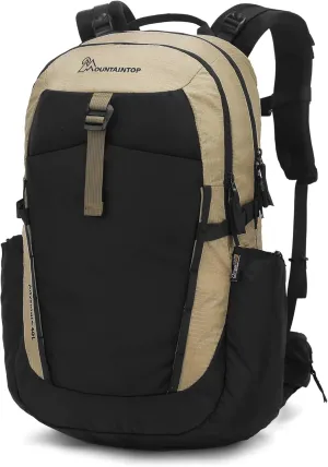 MOUNTAINTOP 40L Hiking Backpack Lightweight Travel Camping Backpack with Waist Strap&YKK Zippers for Men Women