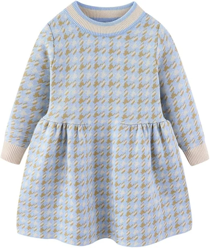 Mud Kingdom Little Girls Sweater Dress School Cute Bow