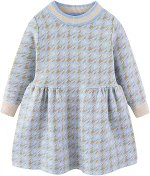 Mud Kingdom Little Girls Sweater Dress School Cute Bow