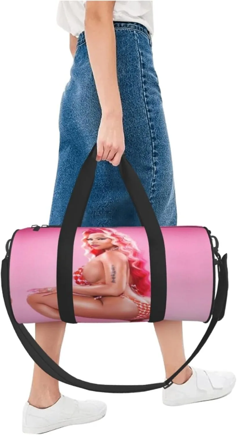 N-icki Minaj Sport Duffel Bag,Travel Duffle Bag Sports Gym Bag,Tote Weekender Bag for Women Men Business Trip