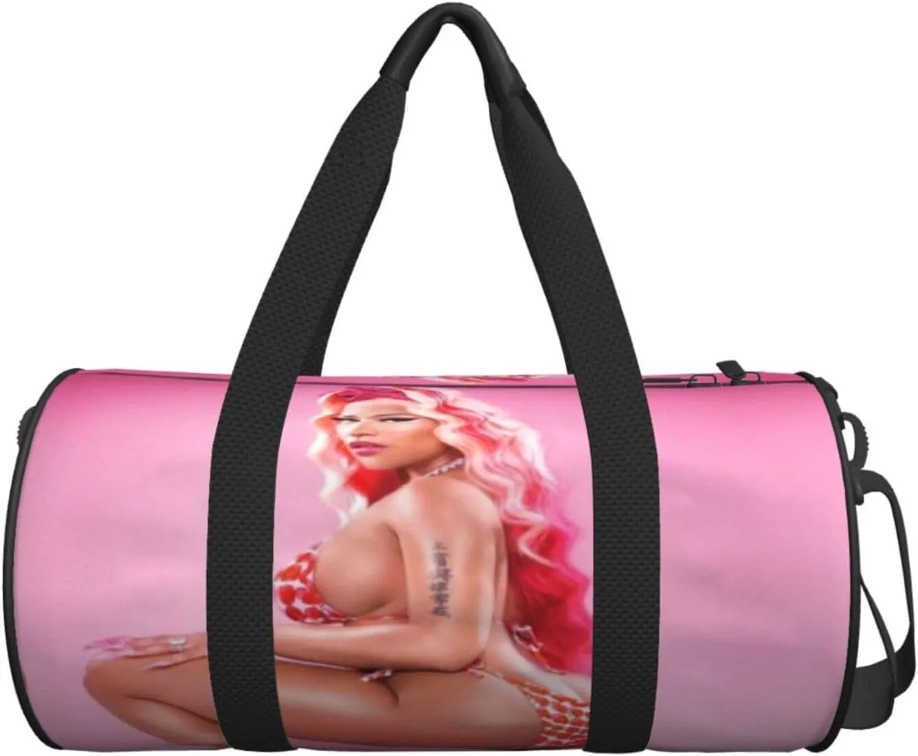 N-icki Minaj Sport Duffel Bag,Travel Duffle Bag Sports Gym Bag,Tote Weekender Bag for Women Men Business Trip