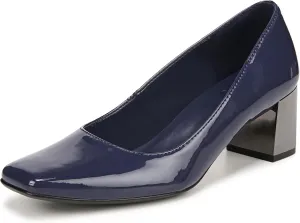 Naturalizer Womens Karina Low Block Heel Square Toe Pump