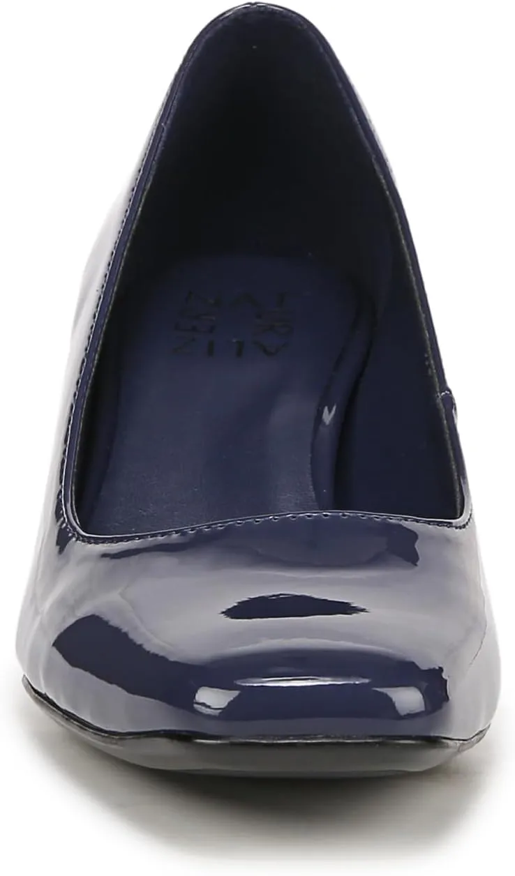 Naturalizer Womens Karina Low Block Heel Square Toe Pump
