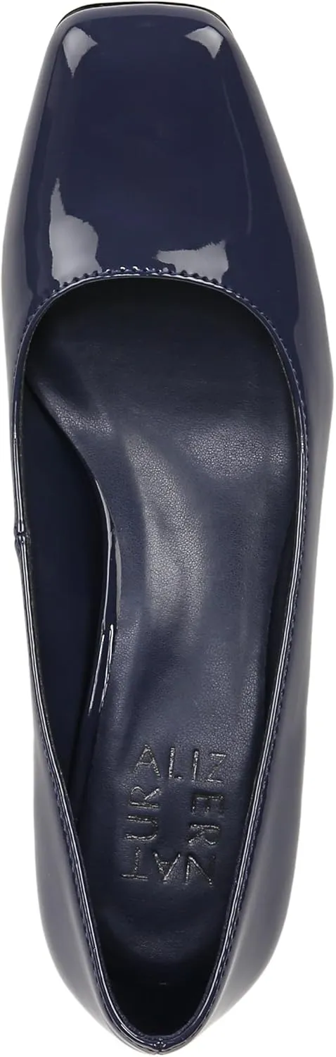 Naturalizer Womens Karina Low Block Heel Square Toe Pump