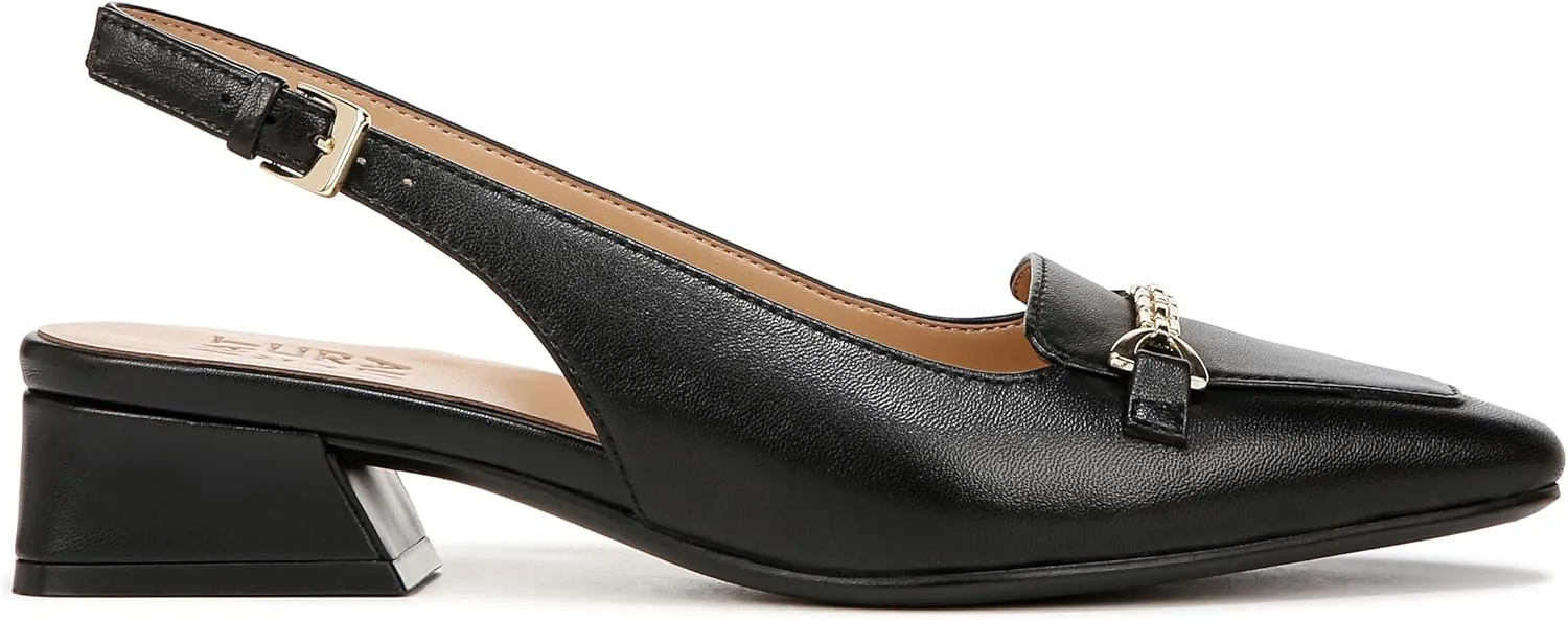 Naturalizer Women's Lindsey Slingback Pointed Toe Low Block Heel Pump
