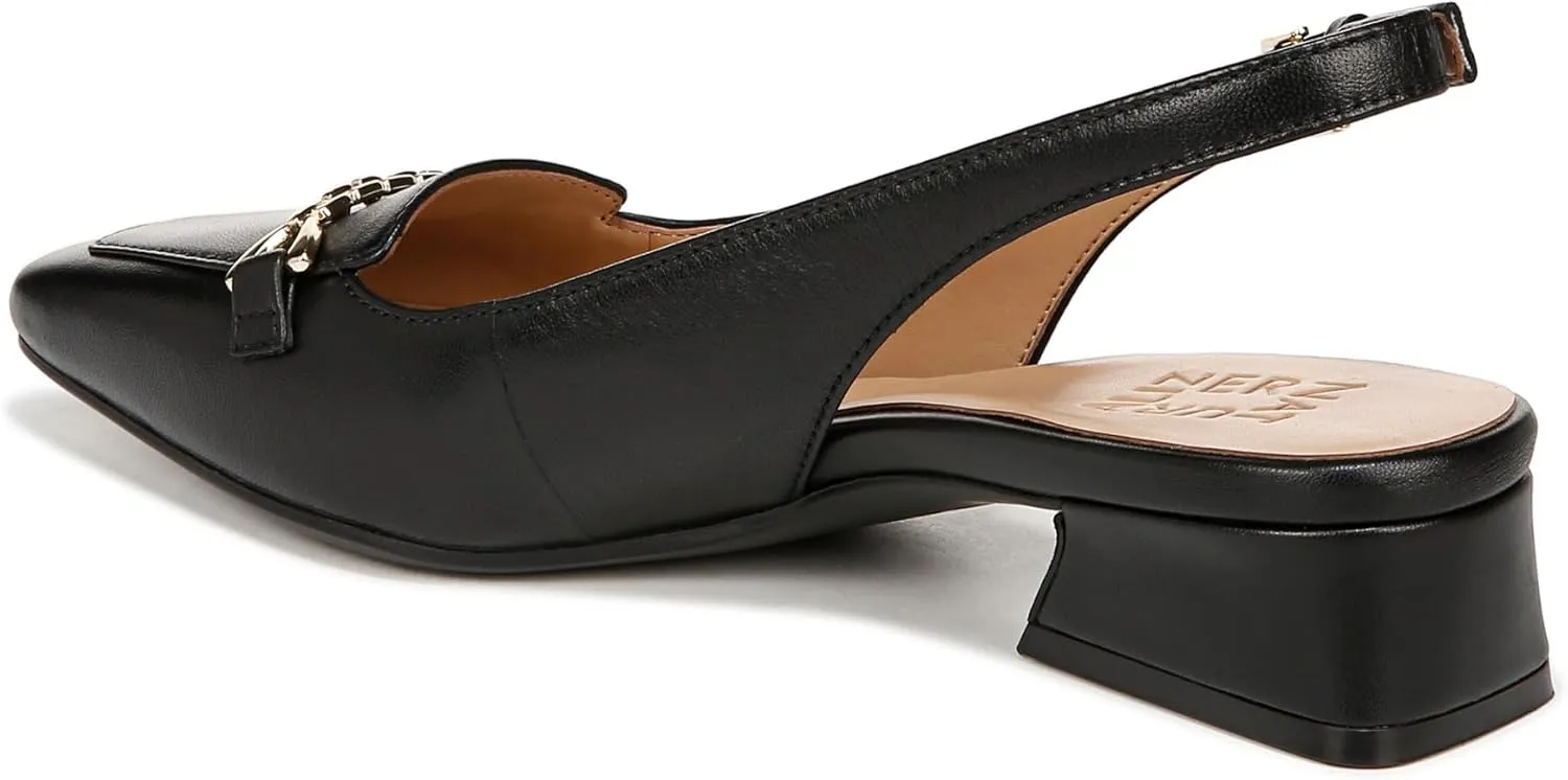 Naturalizer Women's Lindsey Slingback Pointed Toe Low Block Heel Pump