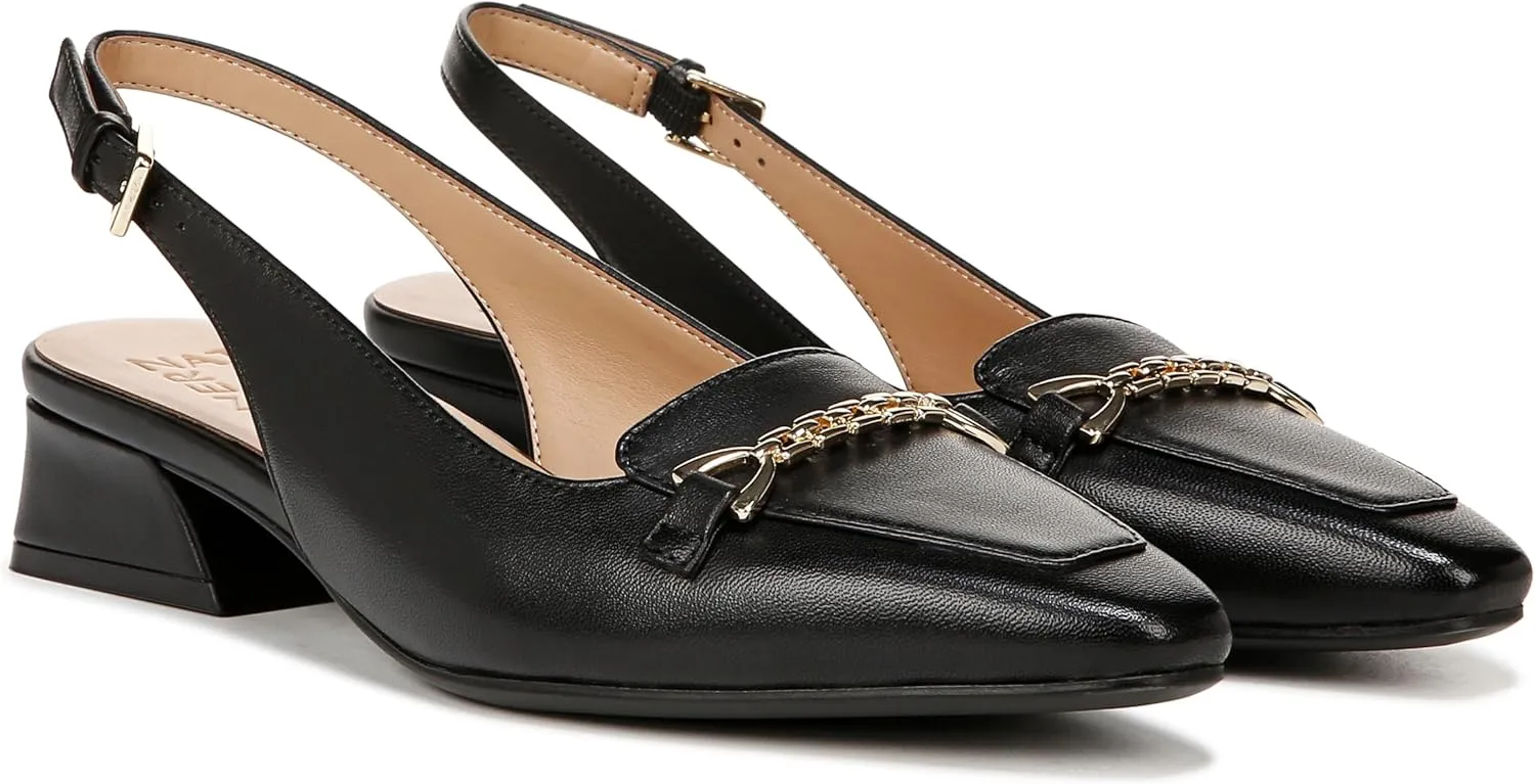 Naturalizer Women's Lindsey Slingback Pointed Toe Low Block Heel Pump