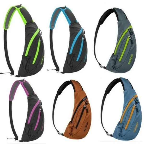 NatureHike Water Resistant Sling Shoulder Bag for Men & Women Gray
