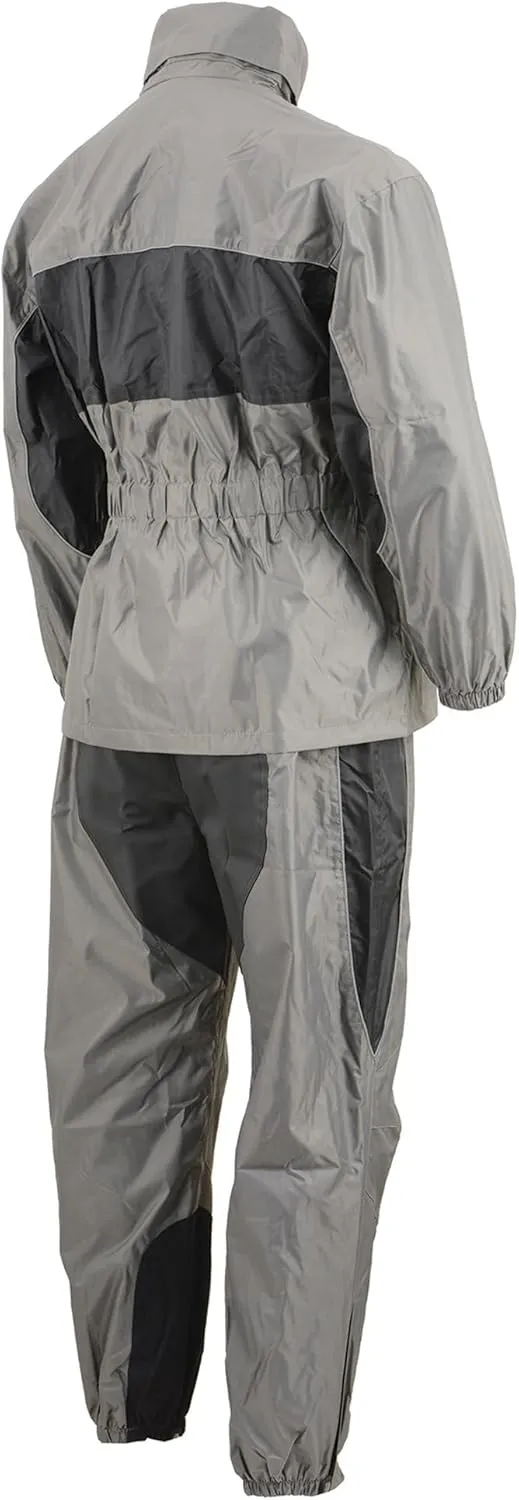 NexGen SH2216 Men's Oxford Black and Gray Rain Suit Water Resistant