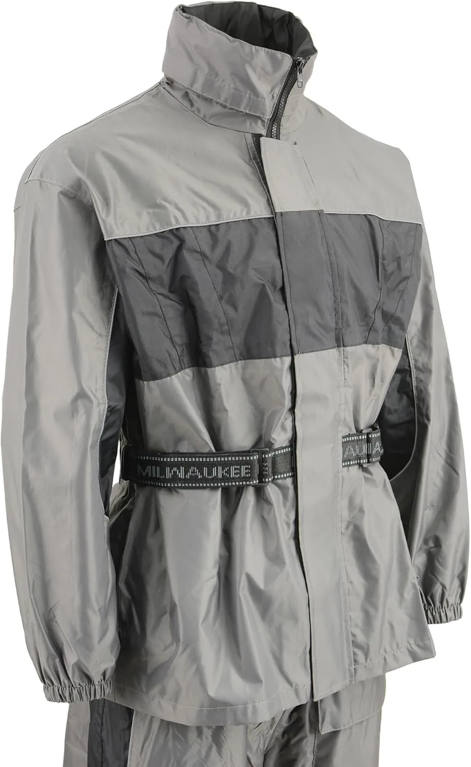 NexGen SH2216 Men's Oxford Black and Gray Rain Suit Water Resistant