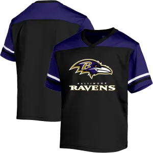 NFL Toddler 2-4 Officially Licensed Team Color V-Neck Wordmark Performance Primary Logo Jersey T-Shirt