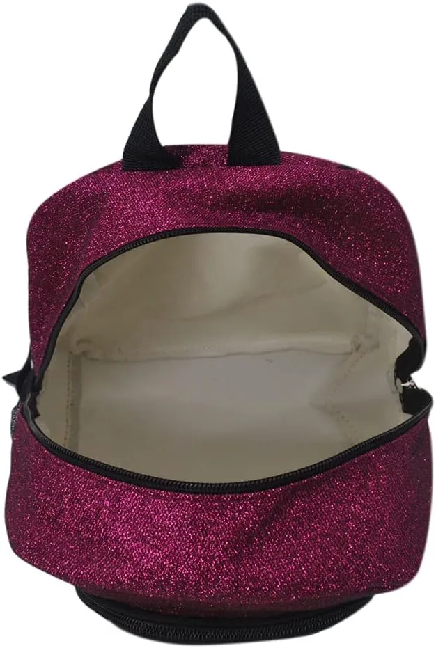 NGIL Canvas School Backpack (Glitter-Hot Pink)