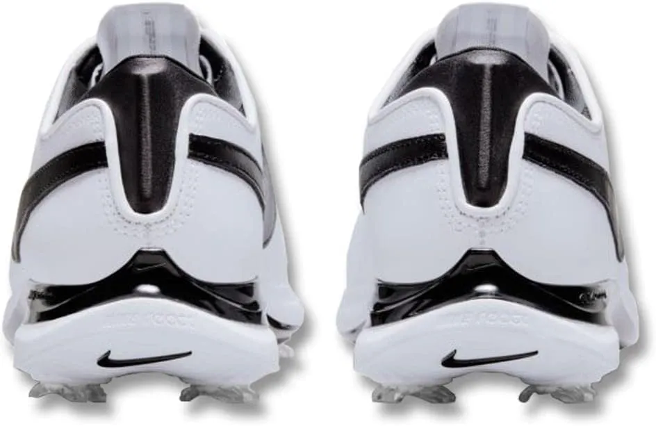 Nike Air Zoom Victory Tour 2 Spiked Golf Shoes, 9, White/Black/Metallic Platinum