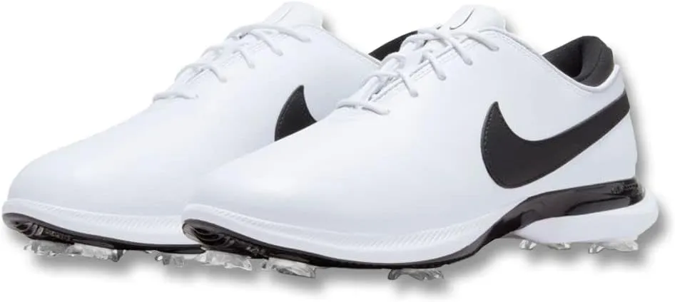 Nike Air Zoom Victory Tour 2 Spiked Golf Shoes, 9, White/Black/Metallic Platinum